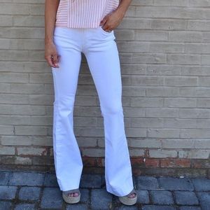 White Judy Blue flare jeans, size 13